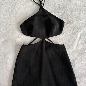 Chic Black Backless Dress